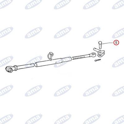 Immagine di Perno Ø20 con battuta per stabilizzatori, adattabile FIAT 5103861 - AMA