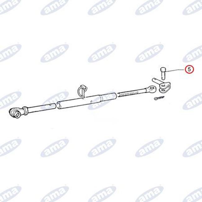 Immagine di Perno Ø20 con battuta per stabilizzatori, adattabile FIAT 5103861 - AMA