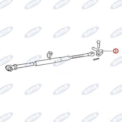 Immagine di Perno braccio inferiore inclinato 90° adattabile a FIAT 5109502 - AMA