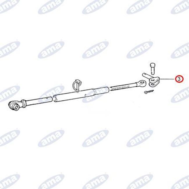 Immagine di Perno braccio inferiore inclinato 90° adattabile a FIAT 5109502 - AMA