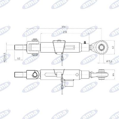 Immagine di Stabilizzatore rigido adattabile CASE 224249A2 - AMA