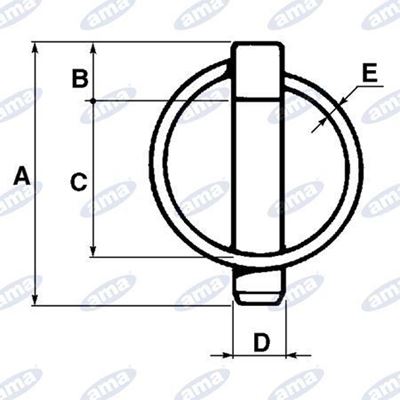 Immagine di Spina a scatto con molla a forma tonda Ø5X48mm