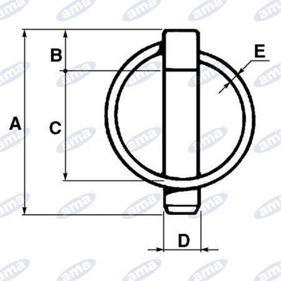 Immagine di Spina a scatto con molla a forma tonda Ø9X55mm