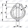 Immagine di Spina a scatto ovale  Ø6X54mm