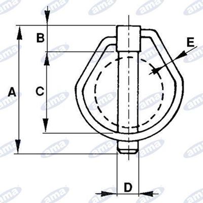 Immagine di Spina a scatto ovale Ø11X58mm