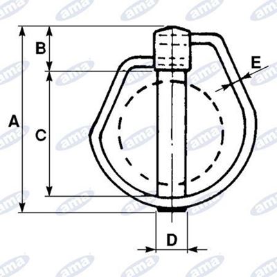 Immagine di Spina a scatto forgiata Ø11X70mm