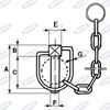 Immagine di Spina a scatto Ø10 con catenella di fissaggio - AMA