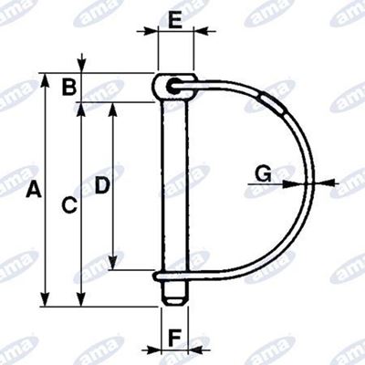 Immagine di Spinotto motozappa  Ø7X56 mm