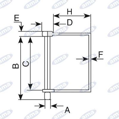 Immagine di Spinotto quadro Ø6X67 mm