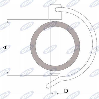 Immagine di Spinotto per tubazioni Ø8X38 mm