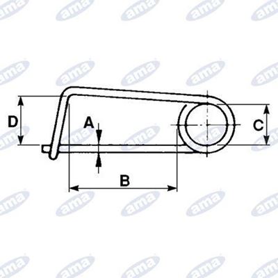 Immagine di Molla fermaganci Ø5X90mm