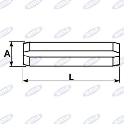 Immagine di Spina elastica UNI 6873  3,5 X 50