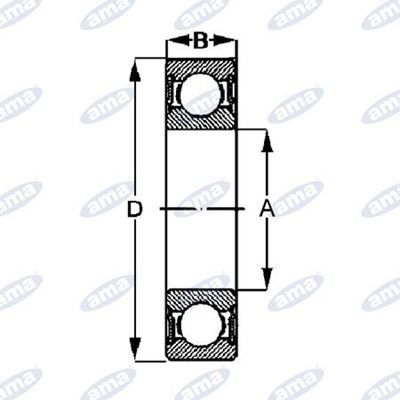 Immagine di Cuscinetto SKF 6000-2RS