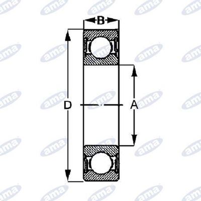 Immagine di Cuscinetto SKF 6001-2RSH