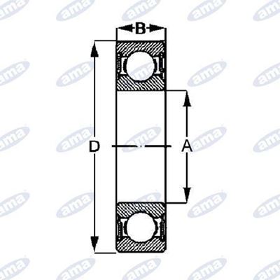 Immagine di Cuscinetto SKF 6301-2RSH