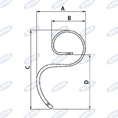 Immagine di Molla Flex per vibrocoltivatori 32x12