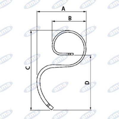 Immagine di Molla Flex per vibrocoltivatori 45x12