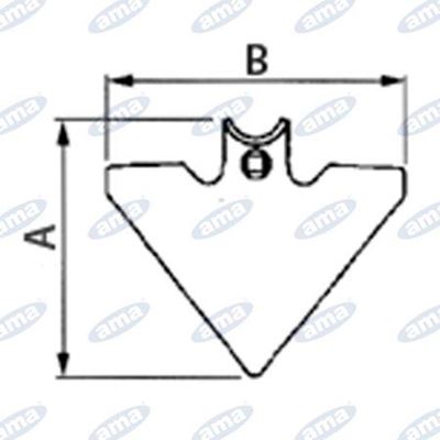 Immagine di Vomerina triangolare 105x4 mm