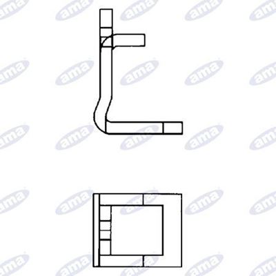 Immagine di Staffa per molla 50x15 doppia