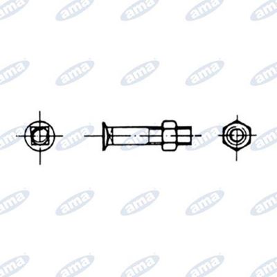 Immagine di Bullone TSPQST M. 12X30 Dx