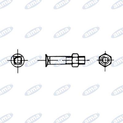 Immagine di Bullone TSPQST M. 12X35 Dx