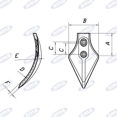 Immagine di Vomerina a cuore 235x125