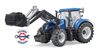 Immagine di Modellino trattore New Holland T7.315 con benna