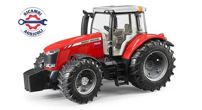 Immagine di Modellino trattore Massey Ferguson 7600 in scala 1:16 senza benna