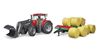 Immagine di Bruder Case IH Optum 300 CVX + caricatore + carro trasporto + n. 8 balle