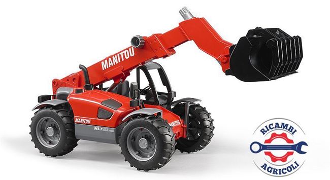 Immagine di Modellino caricatrice Manitou MLT 633 con braccio meccanico