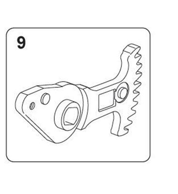 Immagine di Cremagliera completa per forbice Tiger - RIF. 9