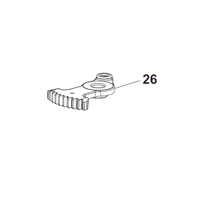 Immagine di Cremagliera per forbice ZM35 - RIF. 26