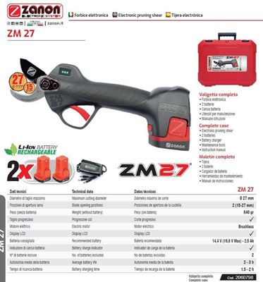 Immagine di Forbice a batteria ZM 27 - ZANON